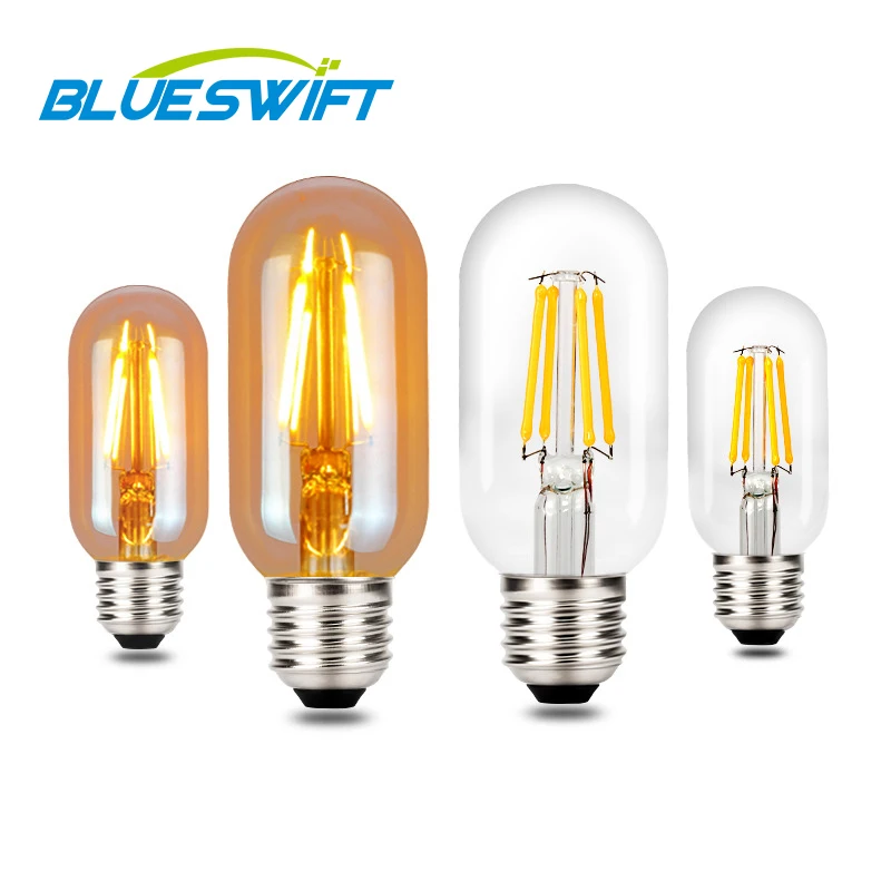 Decorative lamp vintage edison T45 T30 110v 220v housing 360 degree 2w 4w 3000k 4000k E27 led filament bulb