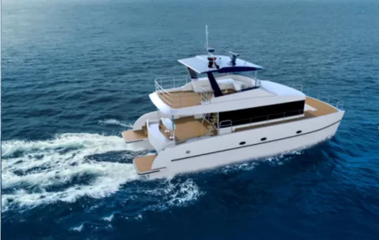 46ft  catamaran yacht   fiberglass boat  China manufacturers
