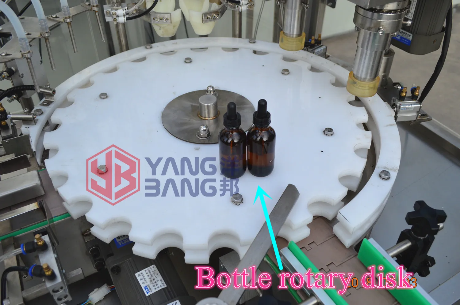 YangBang 10ml 30ml 60ml Vial Liquid Filling Machine, Essential Oil Glass Dropper Bottle Bottling and Capping Machine Line