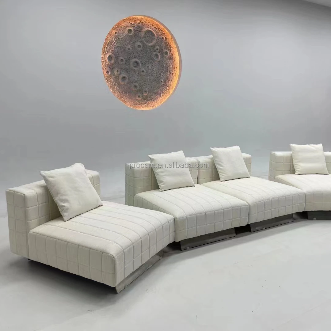 ProCARE Modern Modular Living Room Sofa Set Corduroy Fabric Feather Sectional Sofa Couch