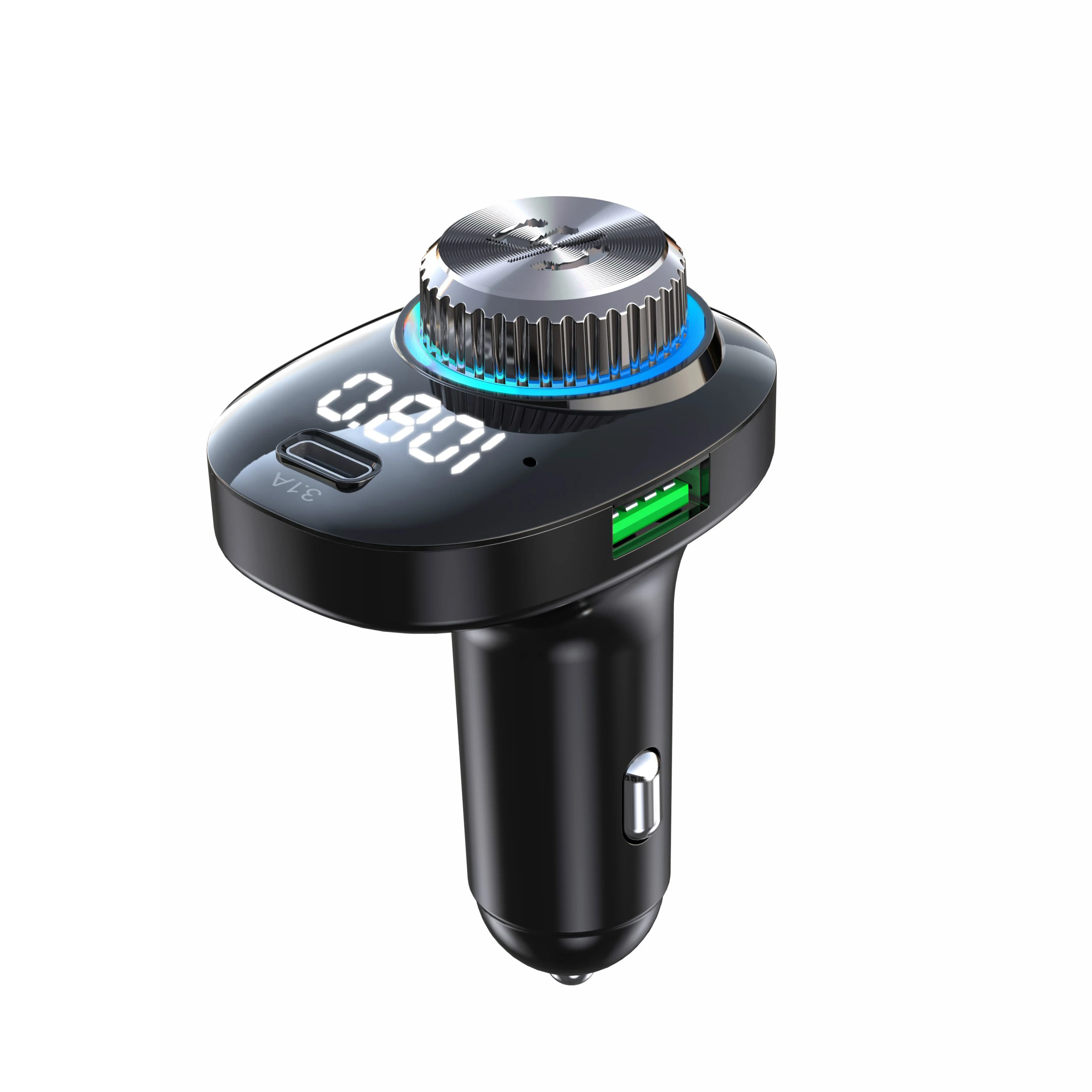 Car FM Transmitter,  Bluetooth Car Adapter Bluetooth Transmitter for Car MP3 Player Support SD Card USB Flash Drive