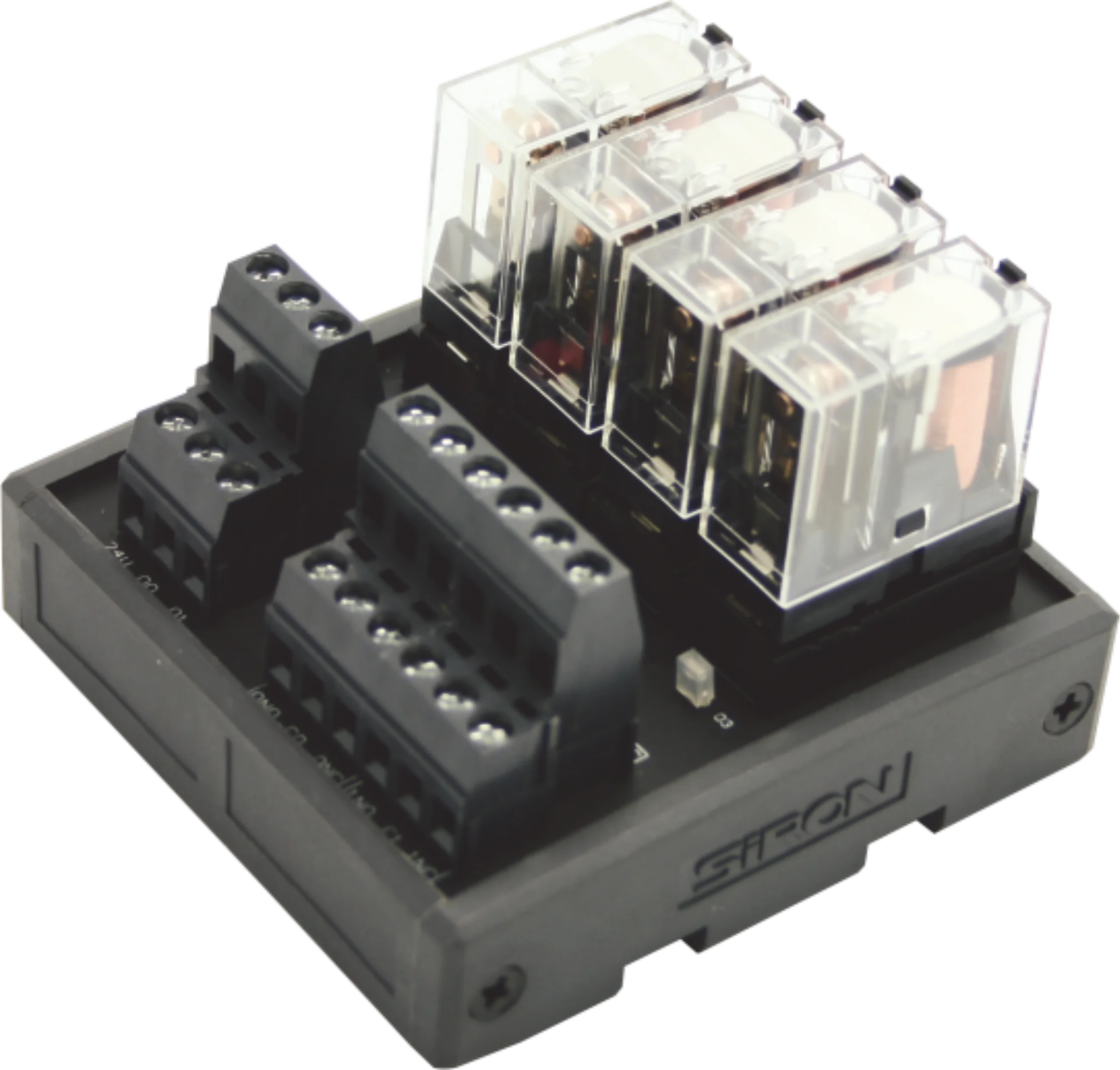 SiRON Y432 4-channel power relays Module Coil Power Supply 5a 250vac/30vdc Micro Relay Module 24v Socket Base electric relay