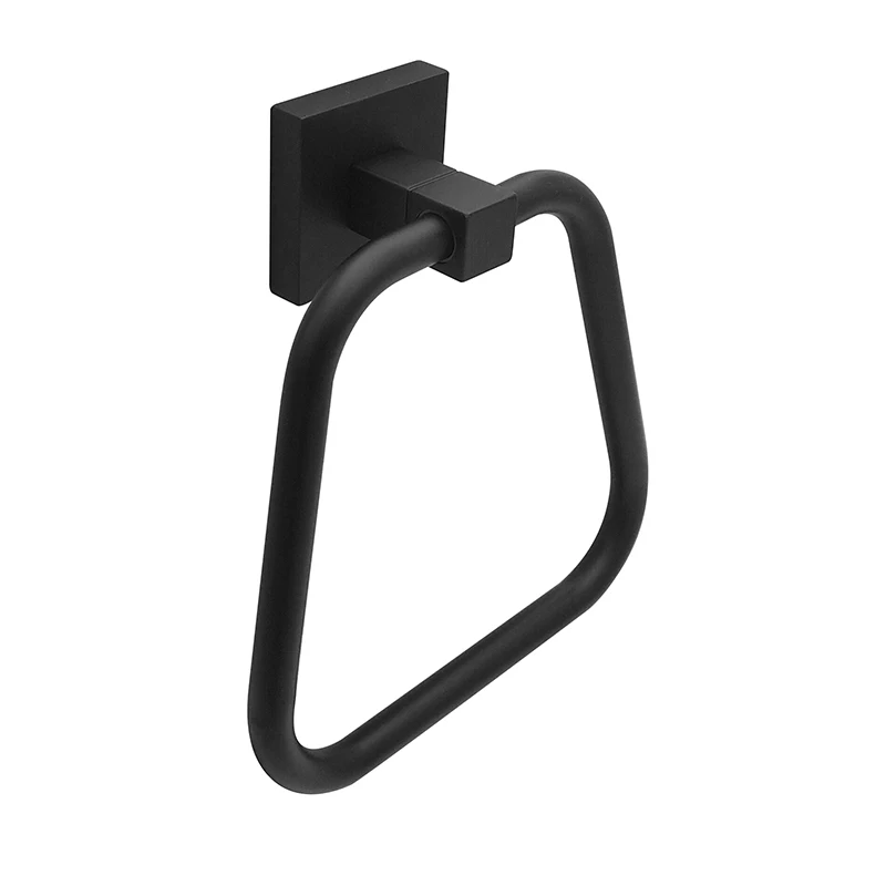 KAIIY Matt Black Wall Mounted Bathroom Accessories Home Decoration Glass Tumbler Holder Bathroom Cup Holder Tumbler