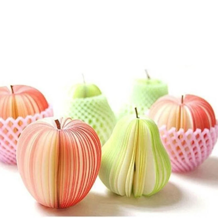 Customized Stationery Supplies Offset Paper Diy Fruit Vegetables Notepad Kawaii Sticky Notes Memo Pad Personal Set Sticker Paper
