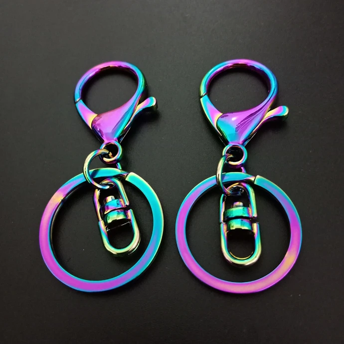 custom lobster clasp key ring chain