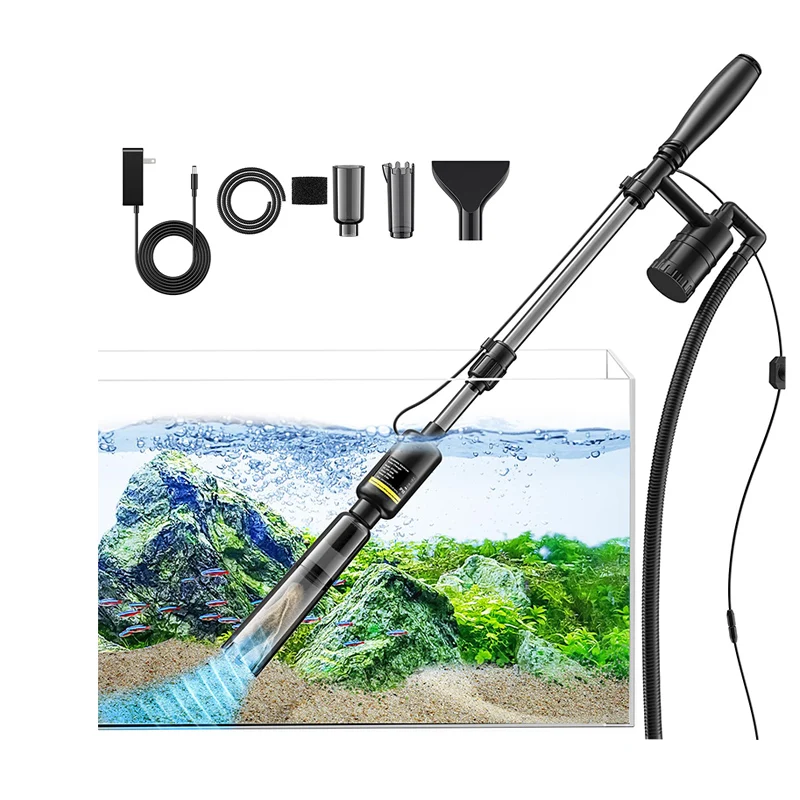 ZMaker New Electric Fish Tank Cleaner Adjustable Water Flow Aquarium Cleaner Kit Aquarium Gravel Cleaner