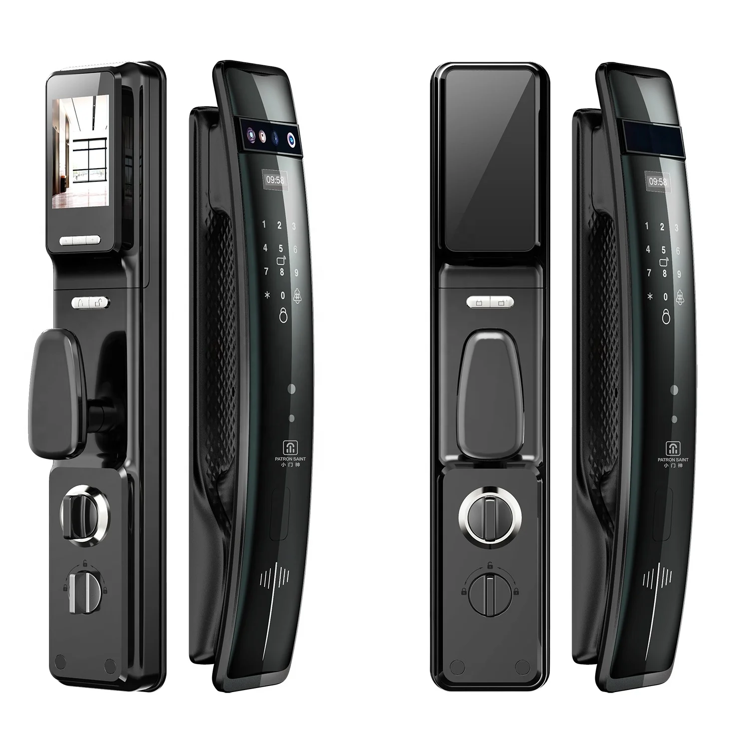 
Menuilife Automatic cat eye 3D face recognition intelligent fingerprint password security door intelligent lock 