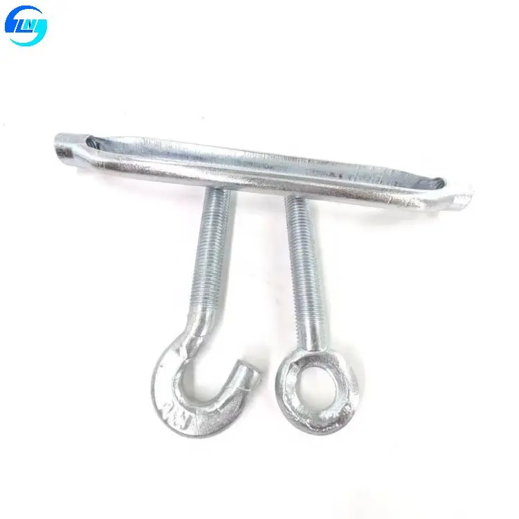 High Quality JIS Standard Frame Type Drop Forged Turnbuckle Zinc Plated Steel Wire Buckle Clamp with Open Body Excellent Finish