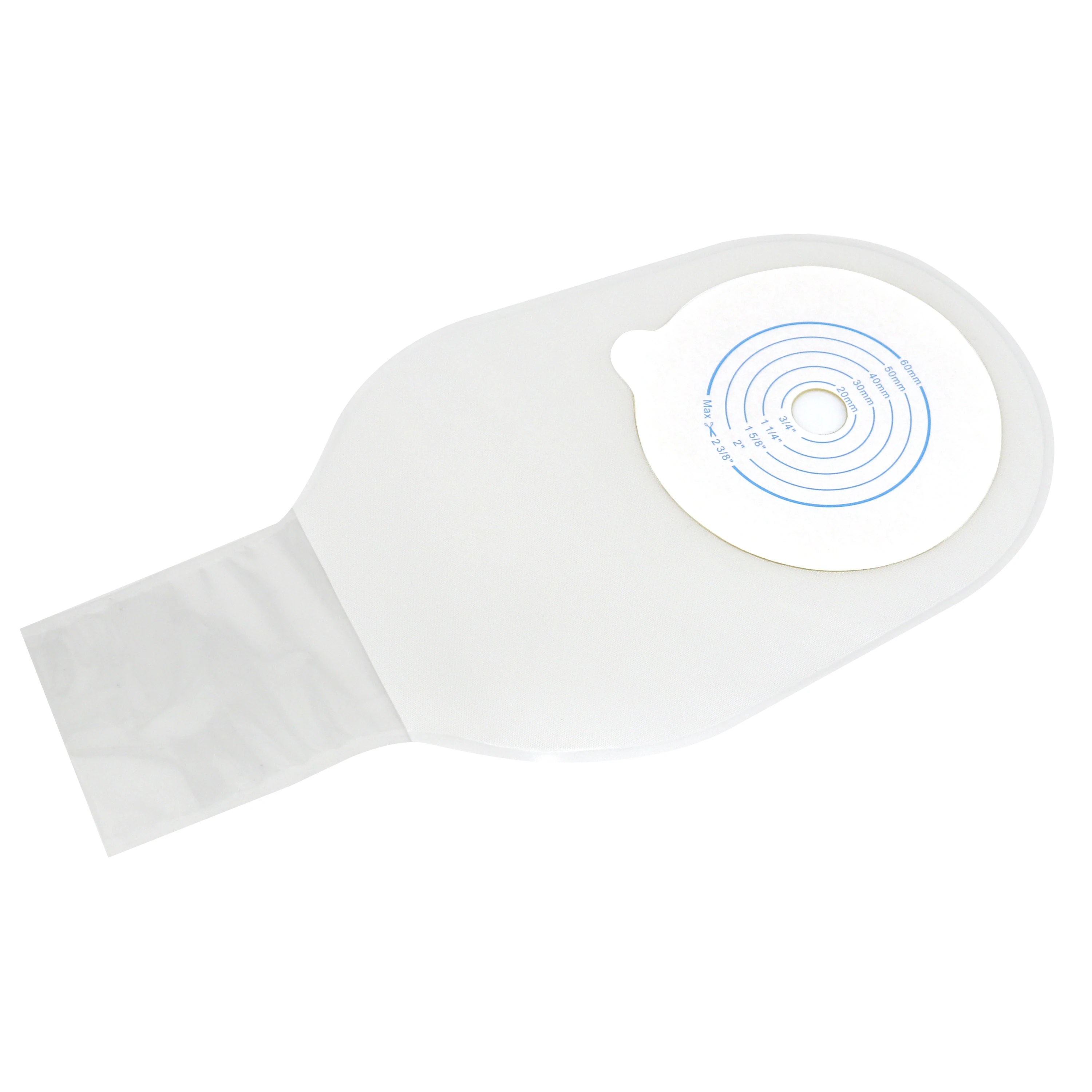 Factory supply one piece skin barrier medical use disposable stoma care drainable clamp colostomy Ostomy Bag