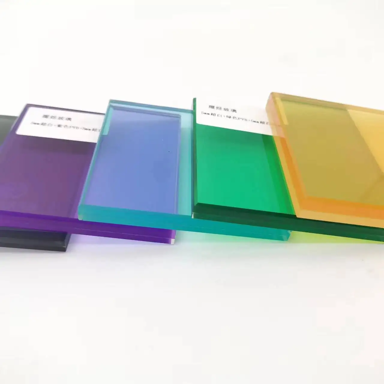 Hot sale colorful laminated glass stained colored tempered vidrio for decorative building door window floor