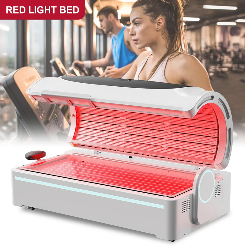 6000W 660nm 850nm Near Light therapy bed Full Body Customized 5 Wavelengths Led Red Light Therapy Bed For Sale