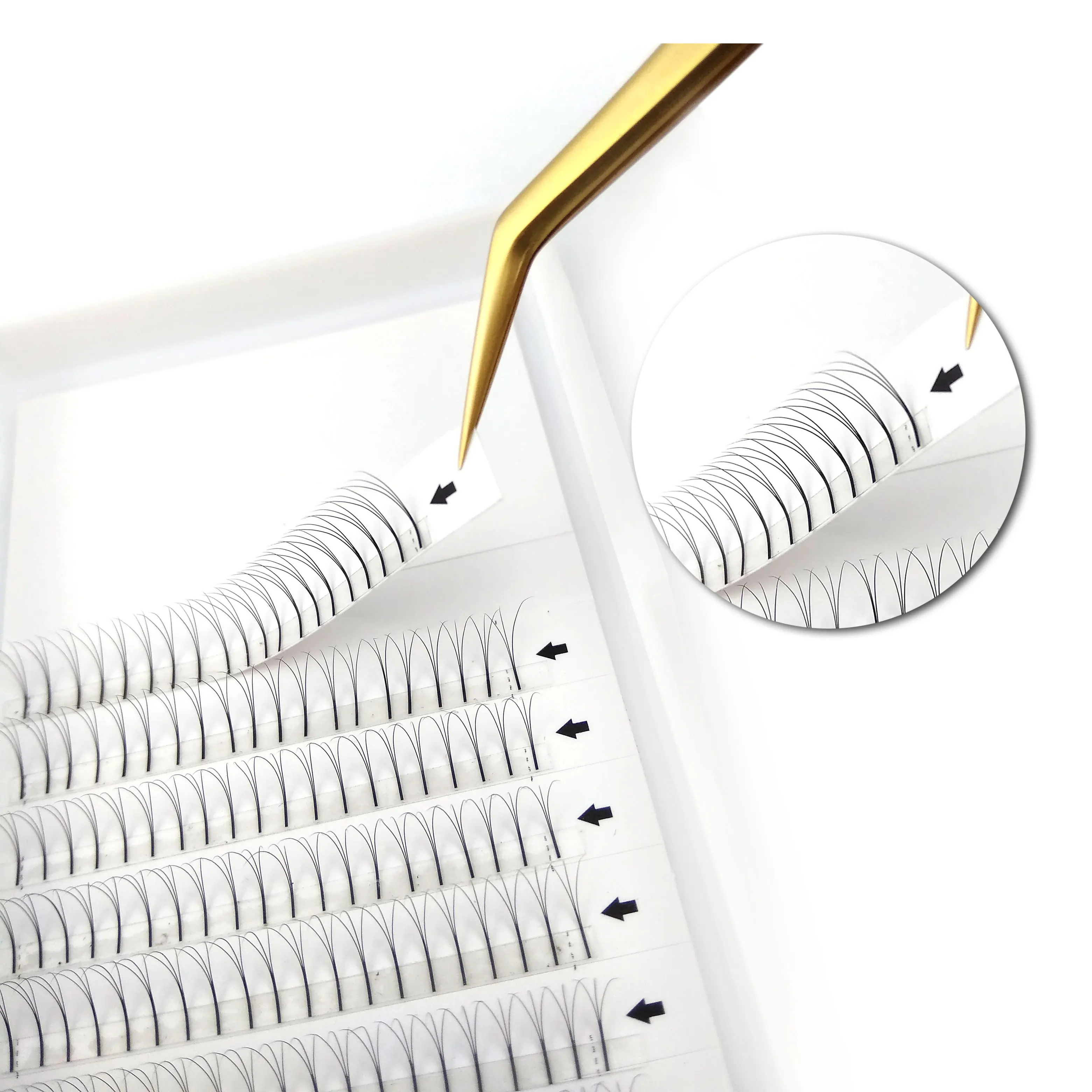 Best Quality Russian Pre Made Fans Volume  Eyelash Extension Premium  Bulk lashes