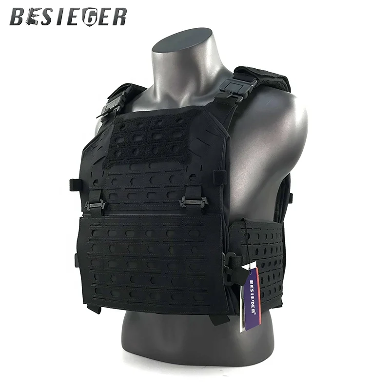 With invisible bulletproof helmet cover, flame retardant nylon military police tactical vest, lightweight combat vest