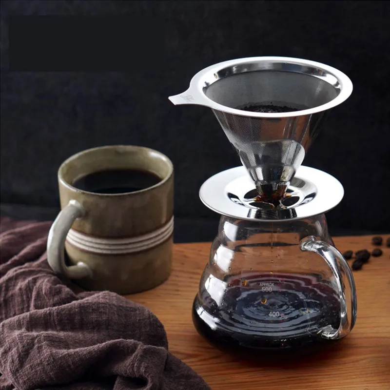 High borosilicate pour coffee maker pot server glass coffee carafe