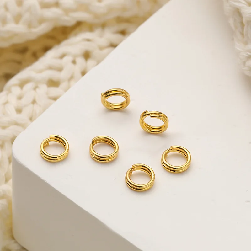 100PCS metal Mini Double Open Jump Rings,Functions on connectors for jewelry crafts decorations and DIY art