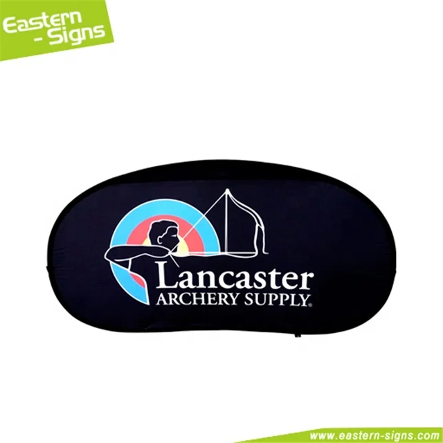 Easily set up portable aluminum tension fabric horizontal outdoor advertising pop up a frame folding banner