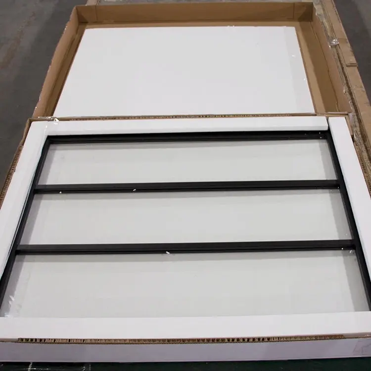 Prefab Homes and Container House Steel Windows and Doors Low Cost from China Black Waterproof Customized Glass Frame Style