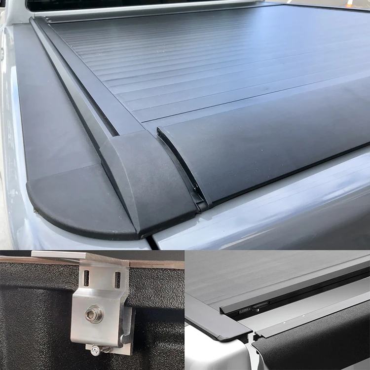 High Quality Car Accessories Retractable Roller Lid Shutter Roll Up Tonneau Cover for Toyota Hilux Ford Ranger Mitsubishi Triton