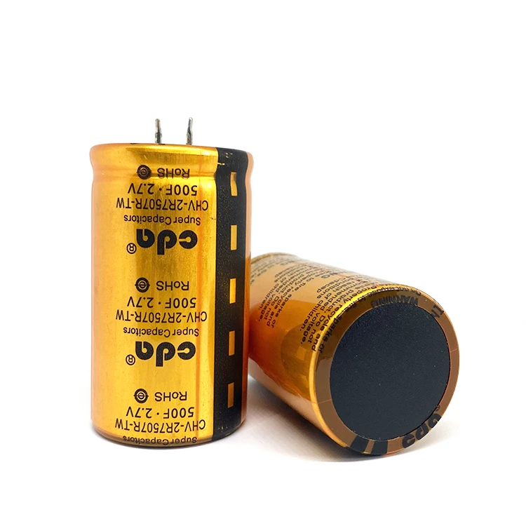 Внутреннее сопротивление Суперконденсатор CHV-2R7507R-TW 2.7V500F машина заводится-резервного копирования Высокая выходная мощность промышленного управления