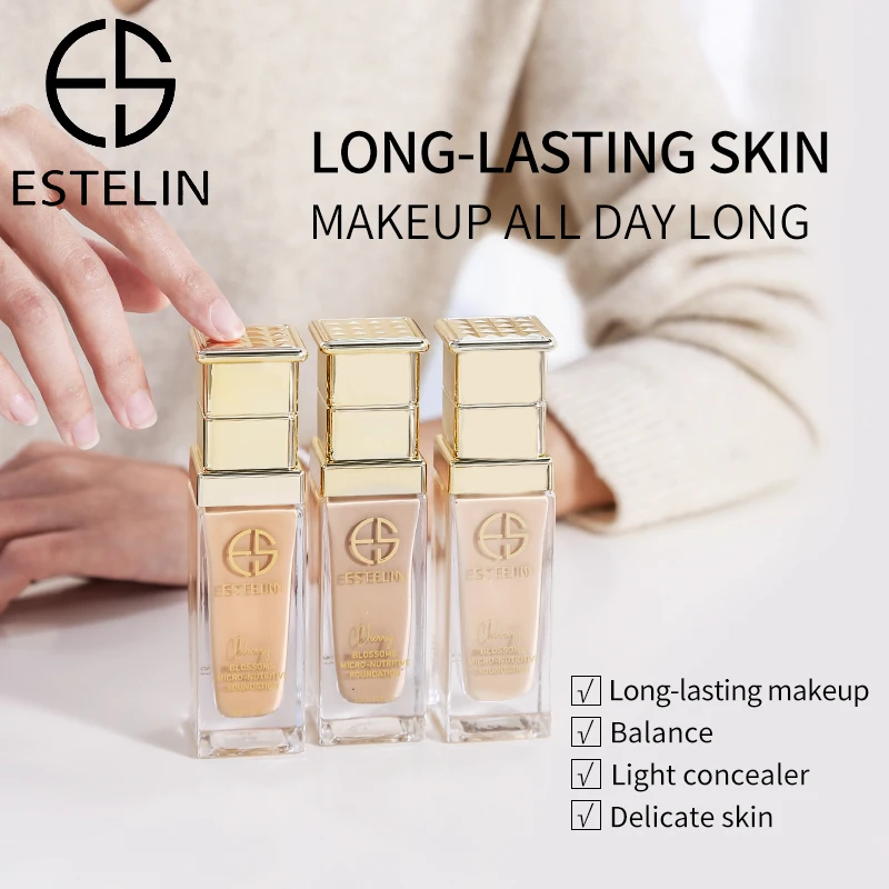 ESTELIN Skin Care Cherry Blossoms Micro-Nutritive Foundation 30g Long-Wearing Full Coverage Natural Matte Finish Foundation