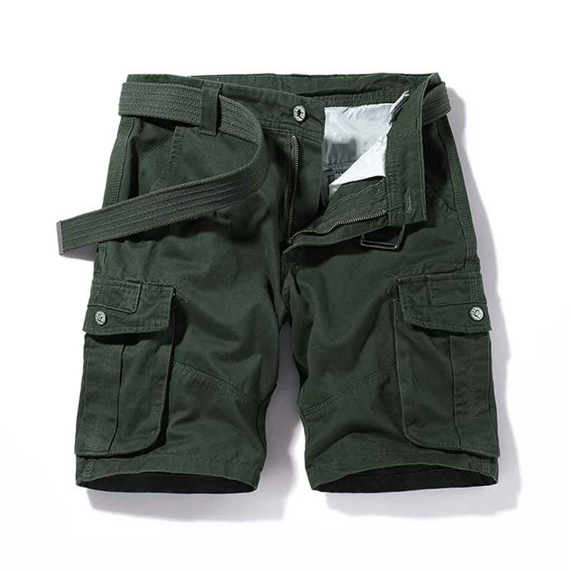 2022 Design  High quality khaki trending men cargo shorts with pockets men utility stack cargo shorts