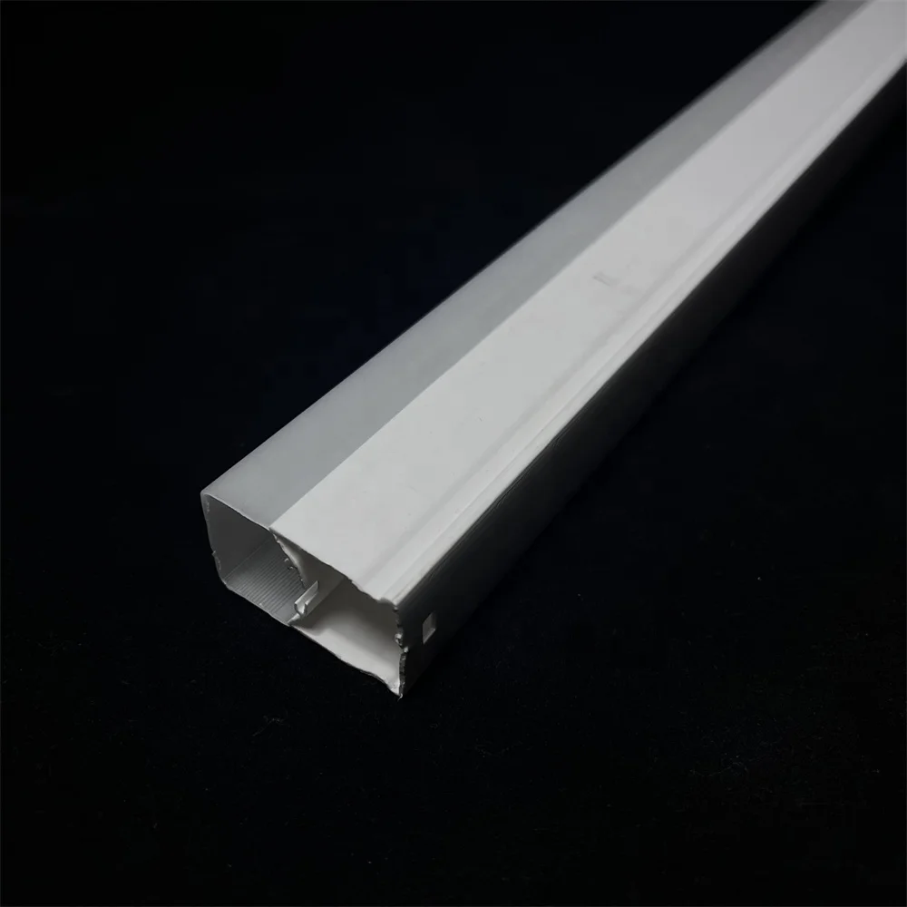 LS-085   PC lamp shade LED light housing  extrusion plastic profile LED light diffuser PC Lamp cover