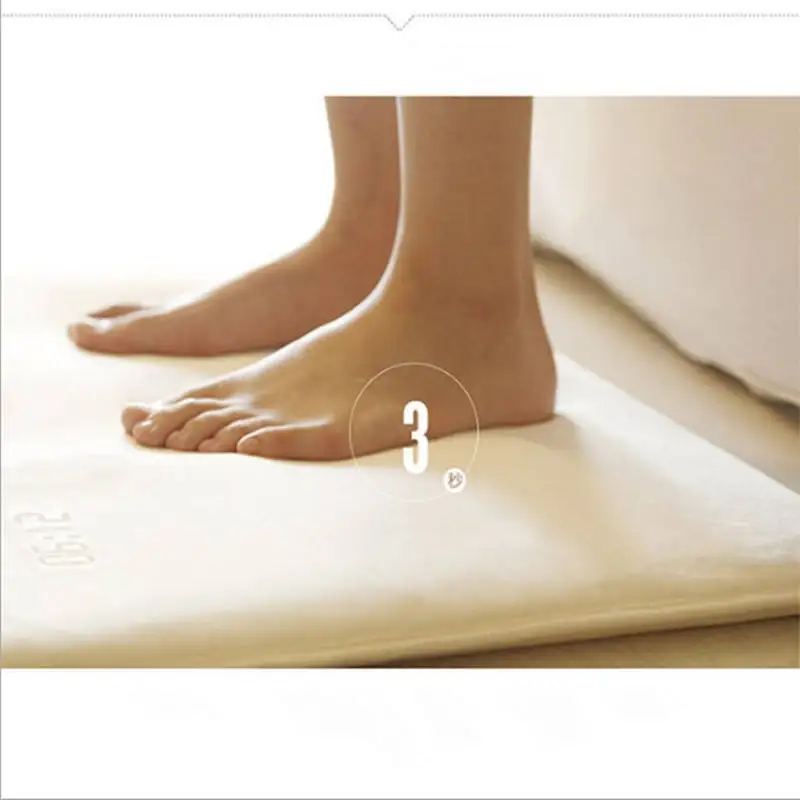 YIZHI Pressure Sensitive Alarm Clock Carpet Electronic Digital Clock Bedroom Anti-Slip Wear-Resisting Soft Mat