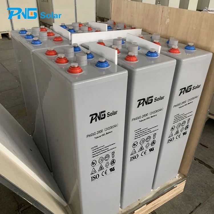 Factory Price PNG OPZV Tubular Gel Battery 2V1000Ah 2V1200Ah 2V 2000Ah for Solar Energy Storage Systems