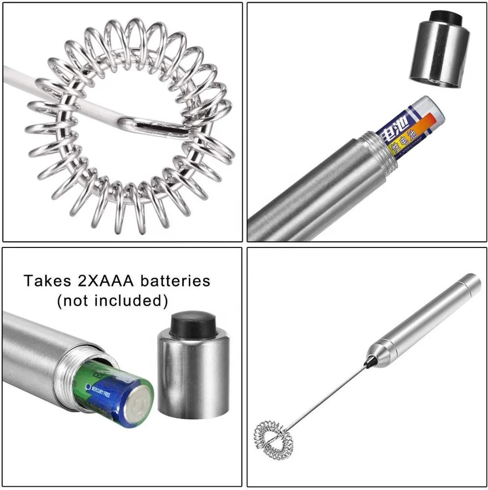 Stainless Steel Electric High Quality Milk Frother Electric Drink Electric Whisk Mixer