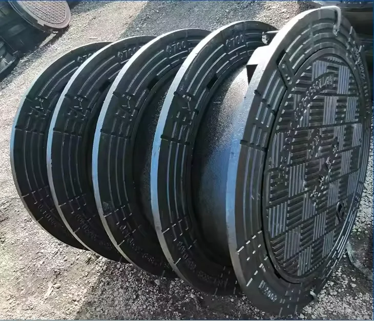 EN124 Anti-lost Dci Manhole Cover 24 Inch Trench Drain Ductile Cast Iron Manhole Cover