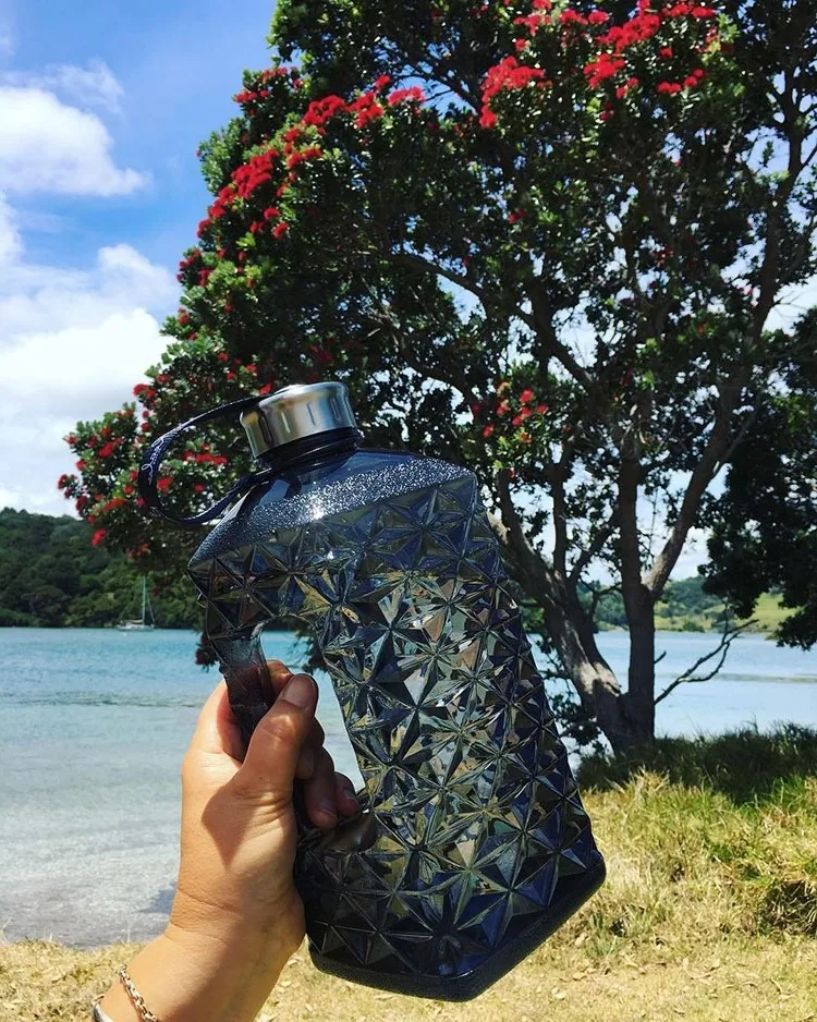 2.2L Half Gallon Water Bottle with Insulated Storage Sleeve - Tritan BPA Free Large Water Bottle/2.2 Liter (74 Ounce) Big Sport