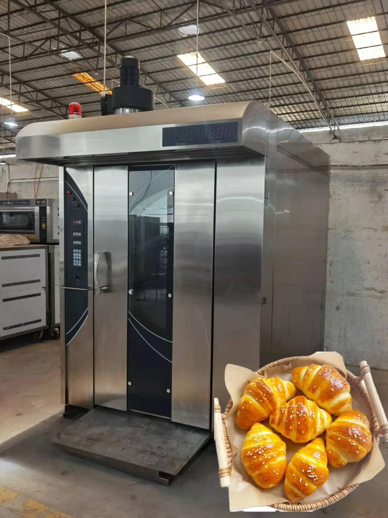 High Quality 32 trays Electric Hot Air Rotary Oven Bakery Oven industrial  large Baking ovens private baking