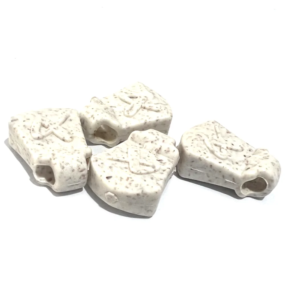 Custom Zip Puller Garment Rubber Environmental Recycled Straw Biodegradable Zipper Pull Slider Brand Logo Bag Head Puller