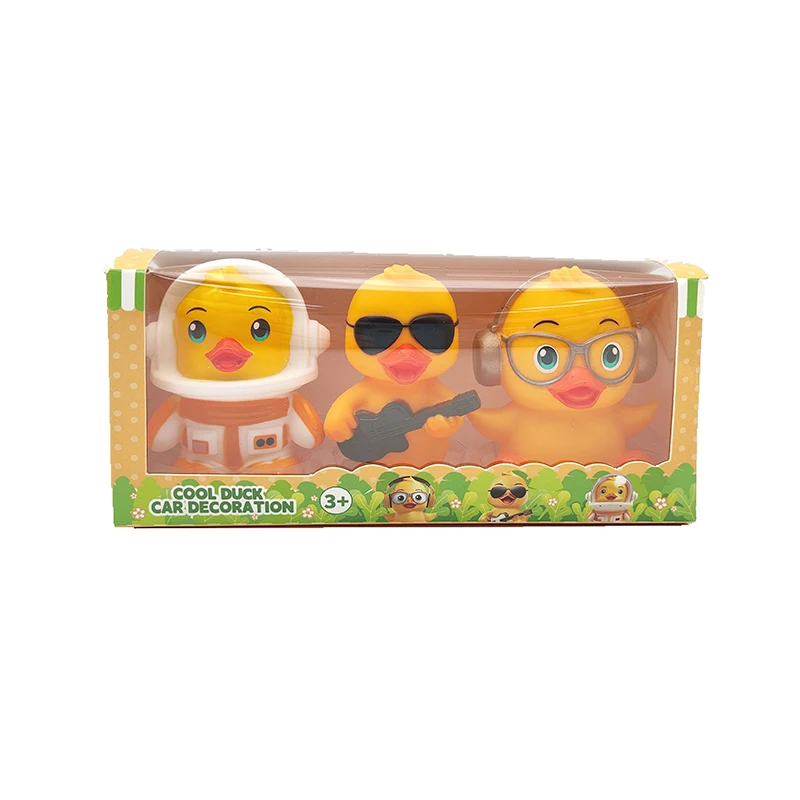 New Fashion Custom Mold Duck Decoration Cute Creative Decoration Gift Car Ornaments Doll Toys