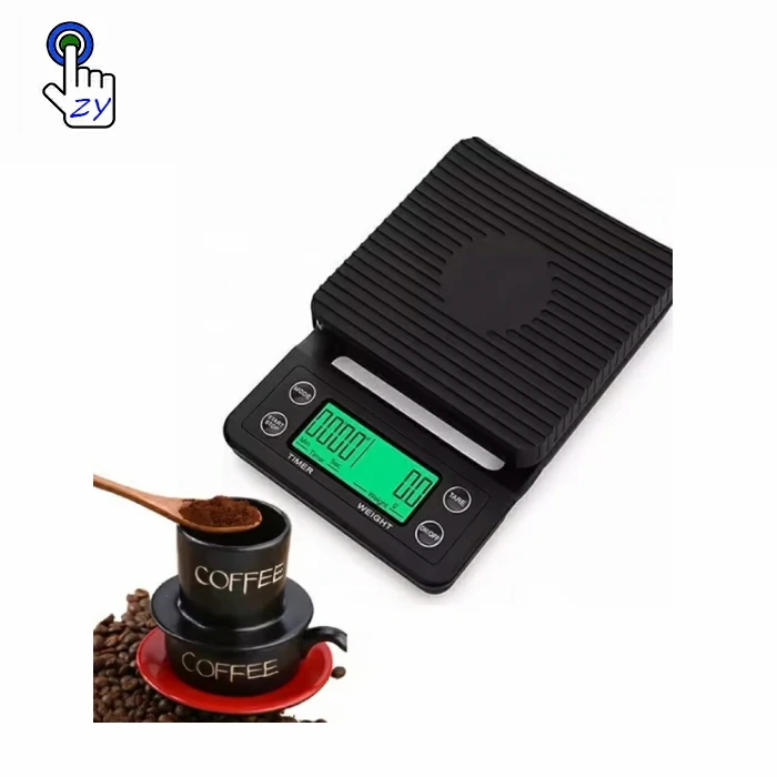 Barista Tools Products 3000g Coffee Timer Units with Tare Function Digital Kitchen Scale Multifunction Food Scale