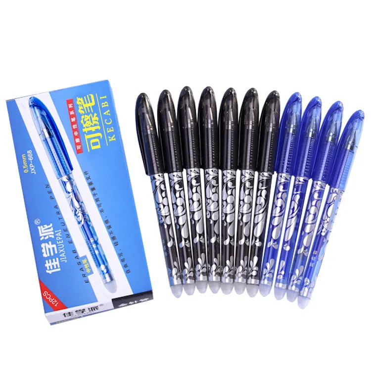 Plastic Material Heat Erase Multi-Colored Pens For Fabric Inks Pens Fine Point Refillable Ball Rollerball Pens
