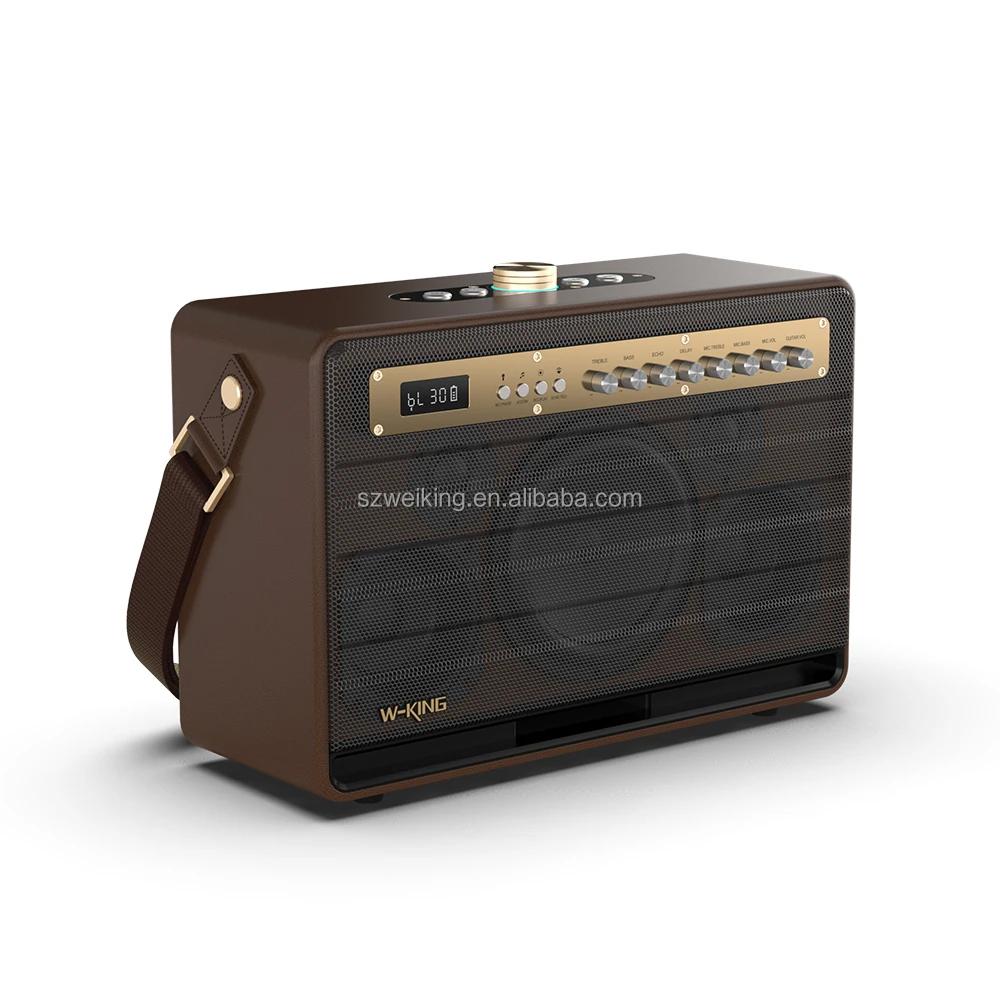 W-KING K6L 120 Вт Выходная мощность портативный бумбокс Bluetooth динамик с микрофоном, для караоке
