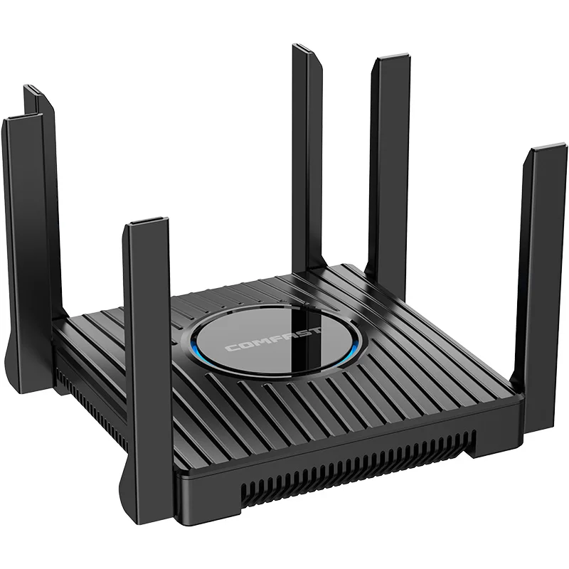 OEM/ODM COMFAST WiFi6 3000 Мбит/с дальнодиапазонный новейший двухдиапазонный маршрутизатор с 6 антеннами Мощный Маршрутизатор