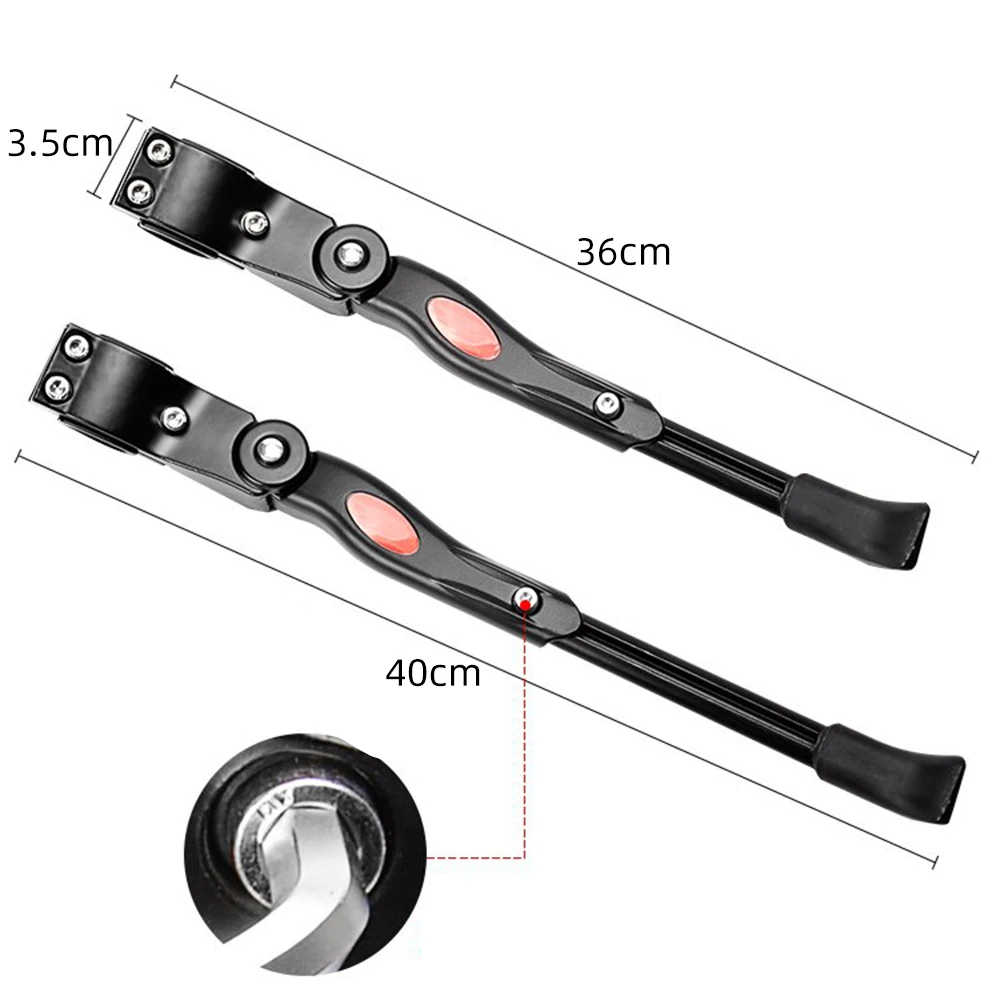 Superbsail Adjustable Bicycle Footrest Kickstand Parking Rack MTB Bike Support Side Kick Stand Leg Brace Universal Cycling Parts