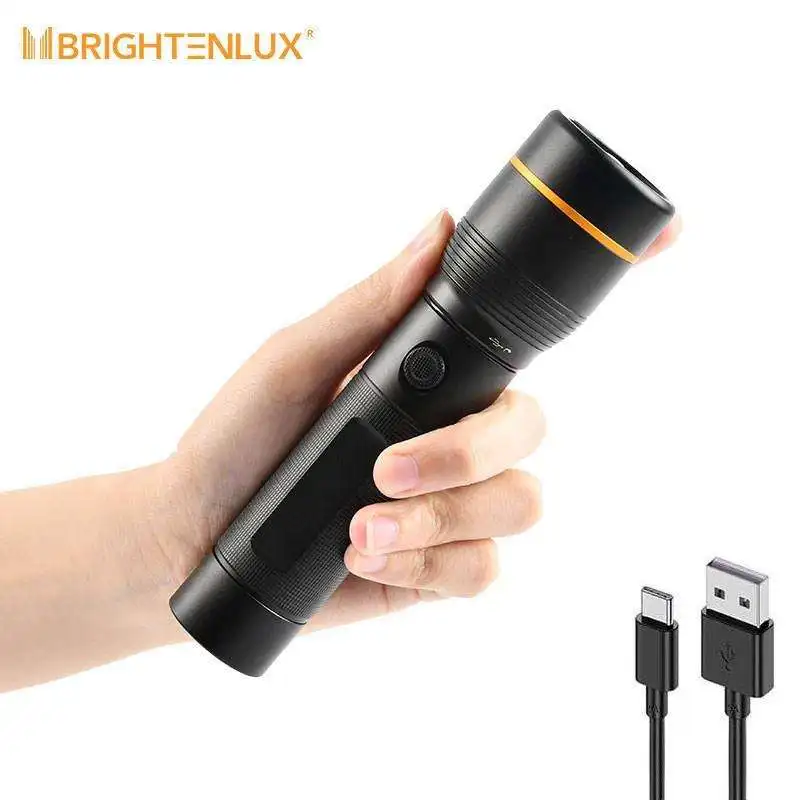 Custom zoom long range high lumens 100000 tactical Taschenlamp USB Rechargeable super bright High Power powerful led Flashlight