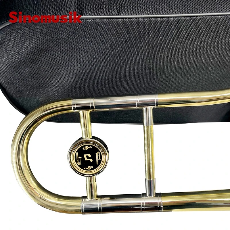 Sinomusik Professional Tenor Trombone Brass Instrument with Free Accessory