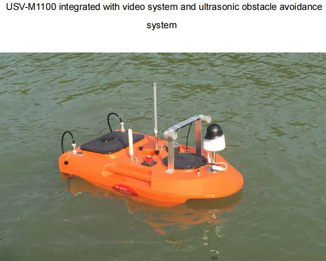 USV-M1100 unmanned surface vessel option autonomous navigation system mountable for adcp scan sonar