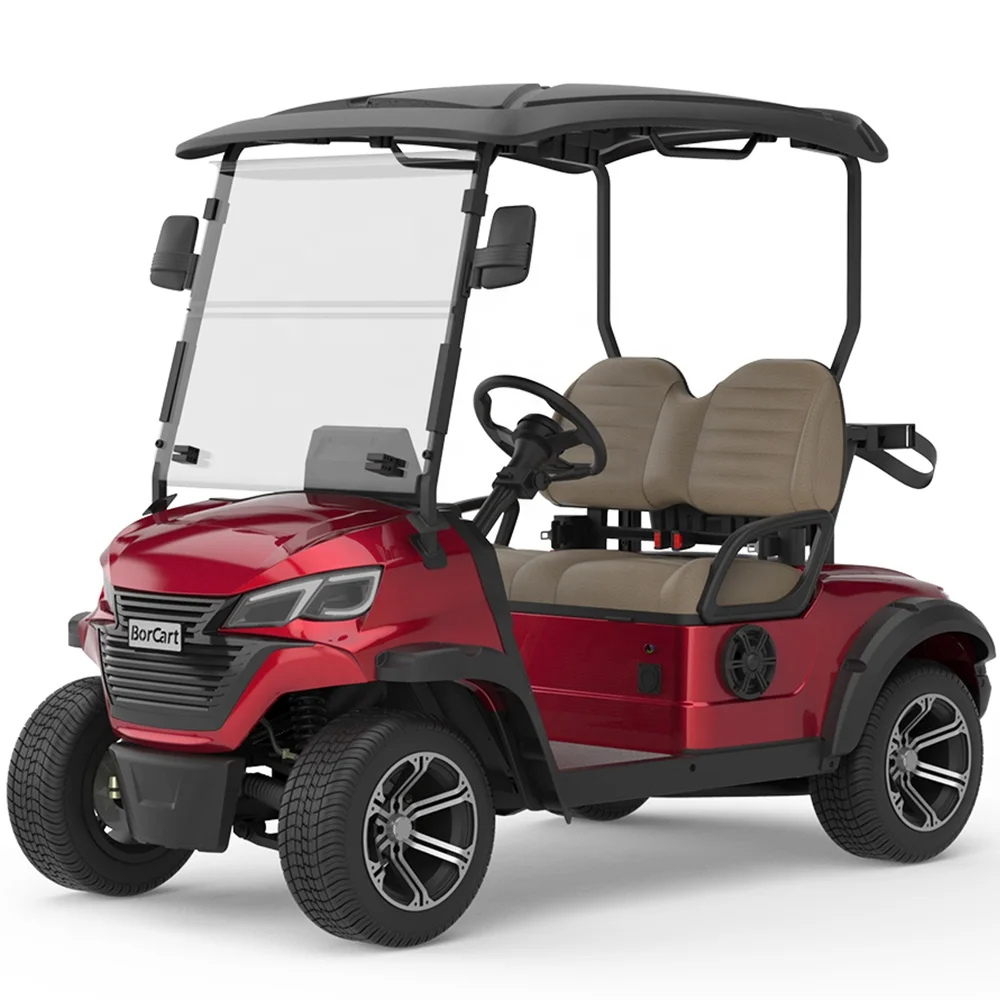 Competitive Price 2 Seat Electric Club Car Manufacturer Tourist Sightseeing Electric Golf Cart Full Size