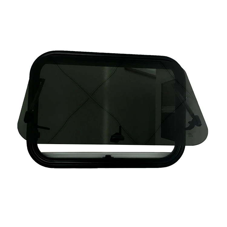 2022 popular high strength aluminum alloy double layer acrylic trailer car window for camper