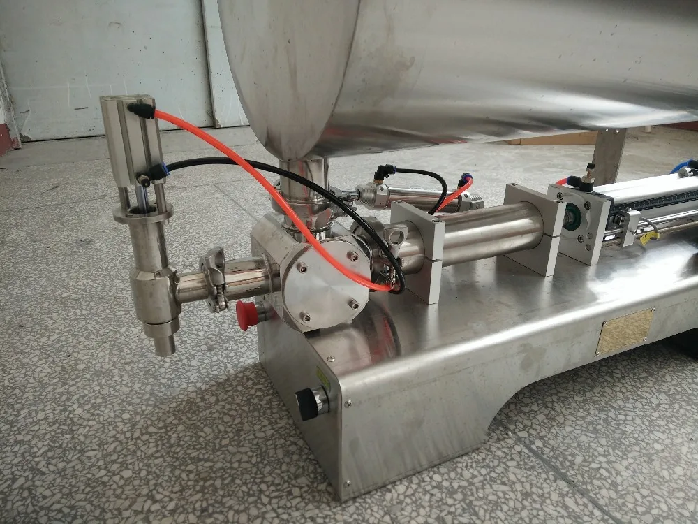 U type tomato Cream Honey Chocolate Sauce paste filling machine with mixer