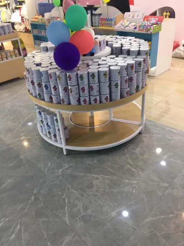 Meicheng Supermarket Retail Display Racks Promotional Display Round Product Display Stand