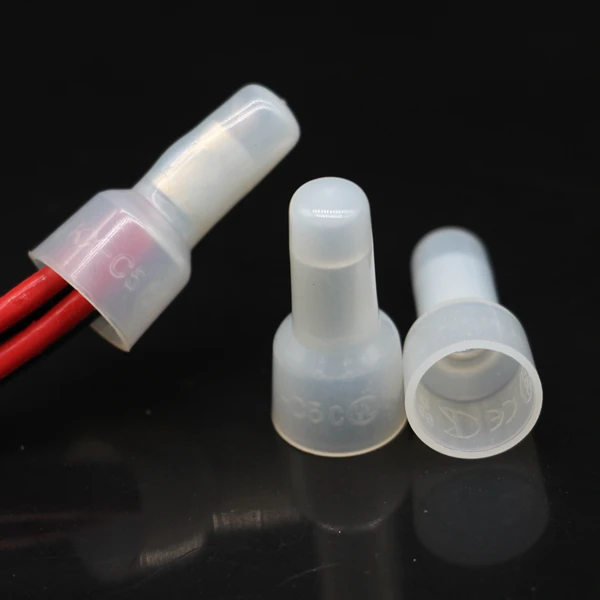 factory quick delivery 1000pcs package awg20-14 kx-c5 nylon quick closed end terminal wire connector with copper tube