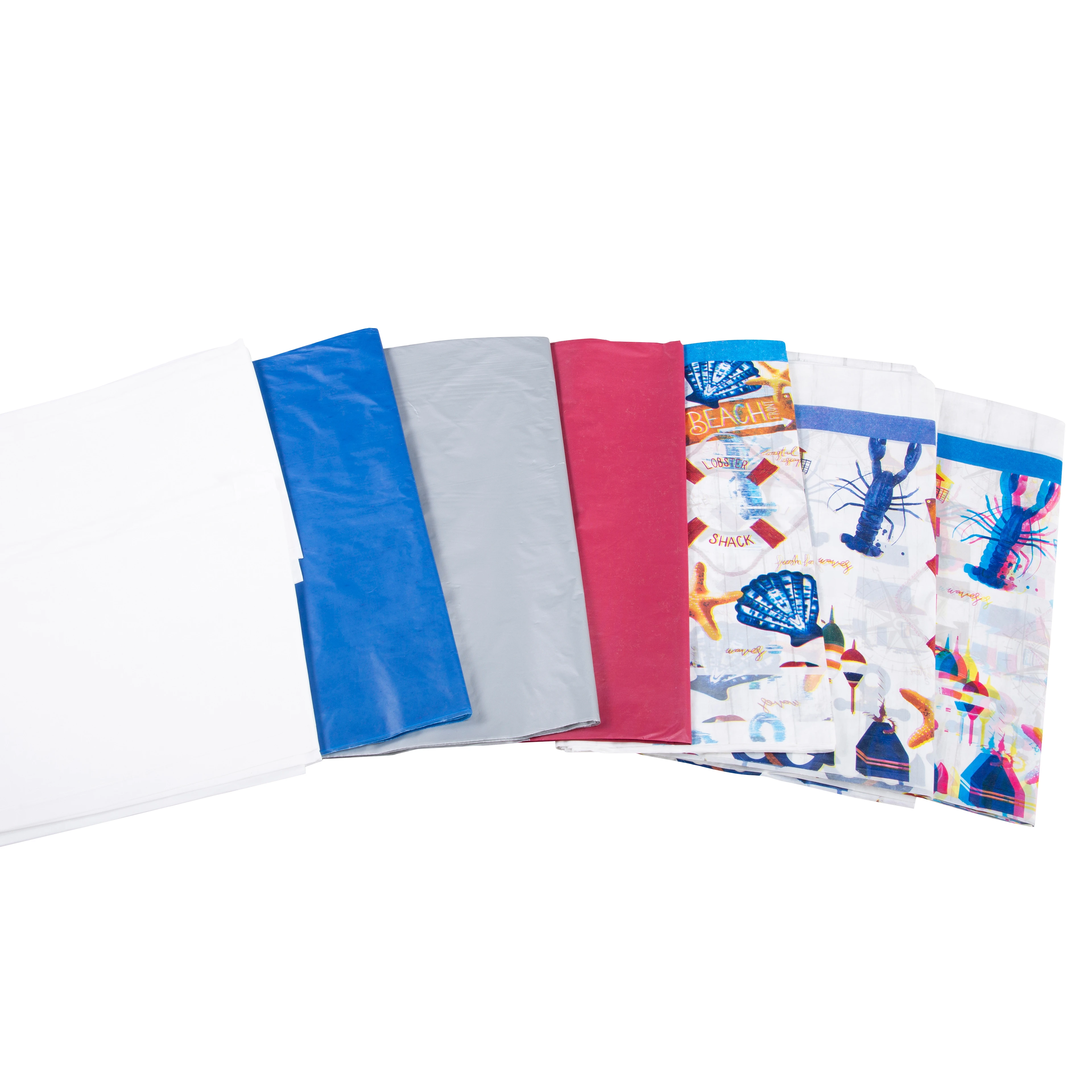 New Customizable PVC/EVA waterproof printed plastic table cloth roll