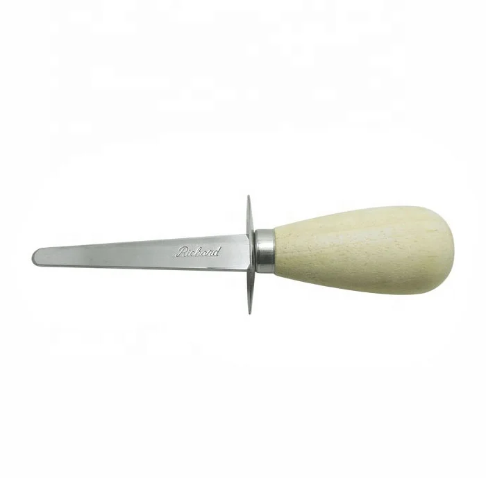 UJ-KT746  Sea Food Tool Stainless Steel Oyster Opener with Wooden Handle