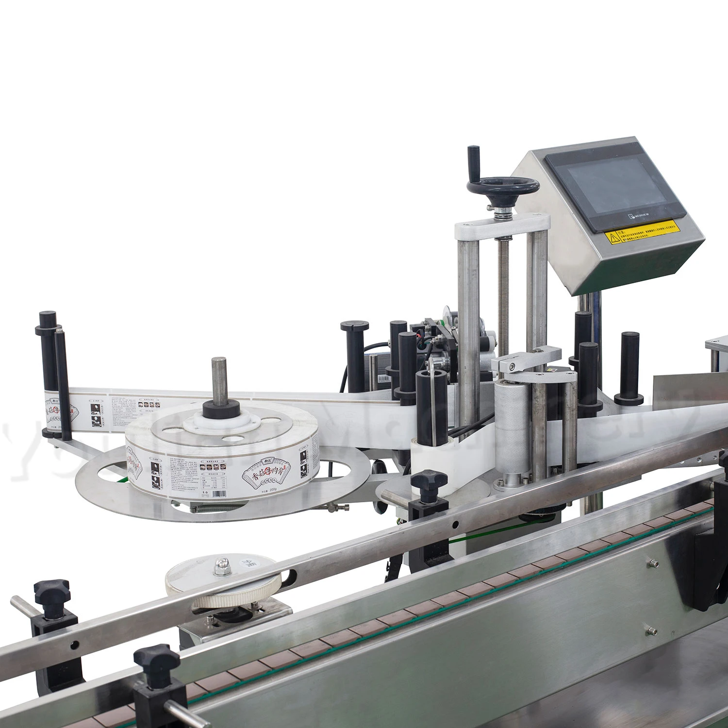 MT-200 Factory Price Automatic Label Printing Machine for Food Beverages Wine Bottles Glass Jars with Pump Core Component